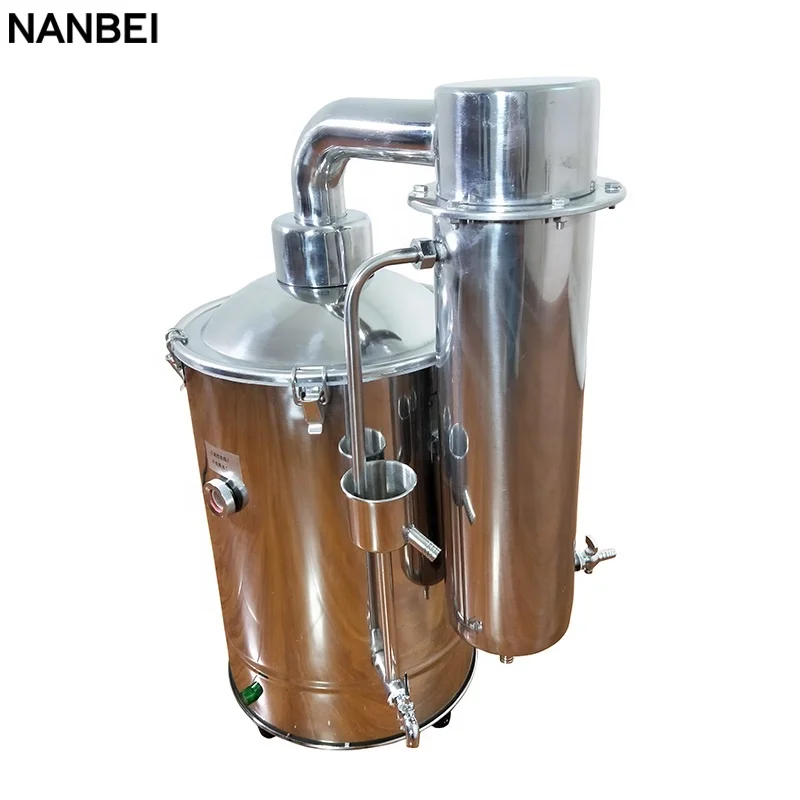 Copper Submerged Heating Tube Electric Stainless Steel 20L Water Distiller