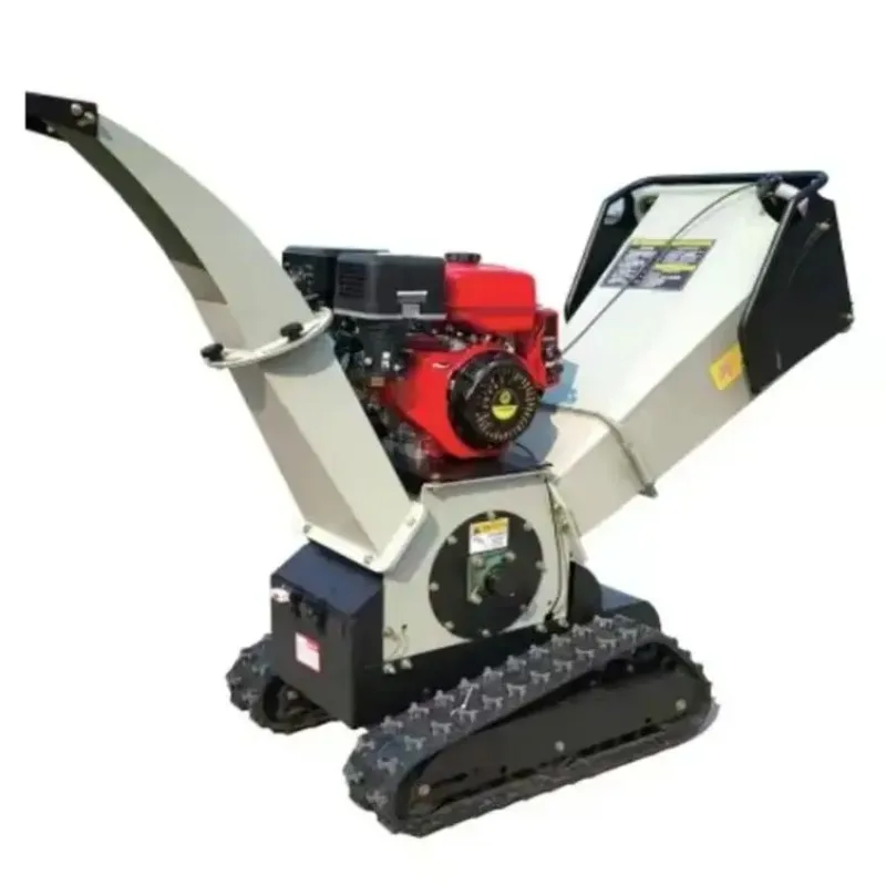 Wood  Shredder  Chipper  Machine  Dual  Powered  Engine  Motor  Trailer Mounted For Garden Farm Orchard Branches Logs Wood Waste