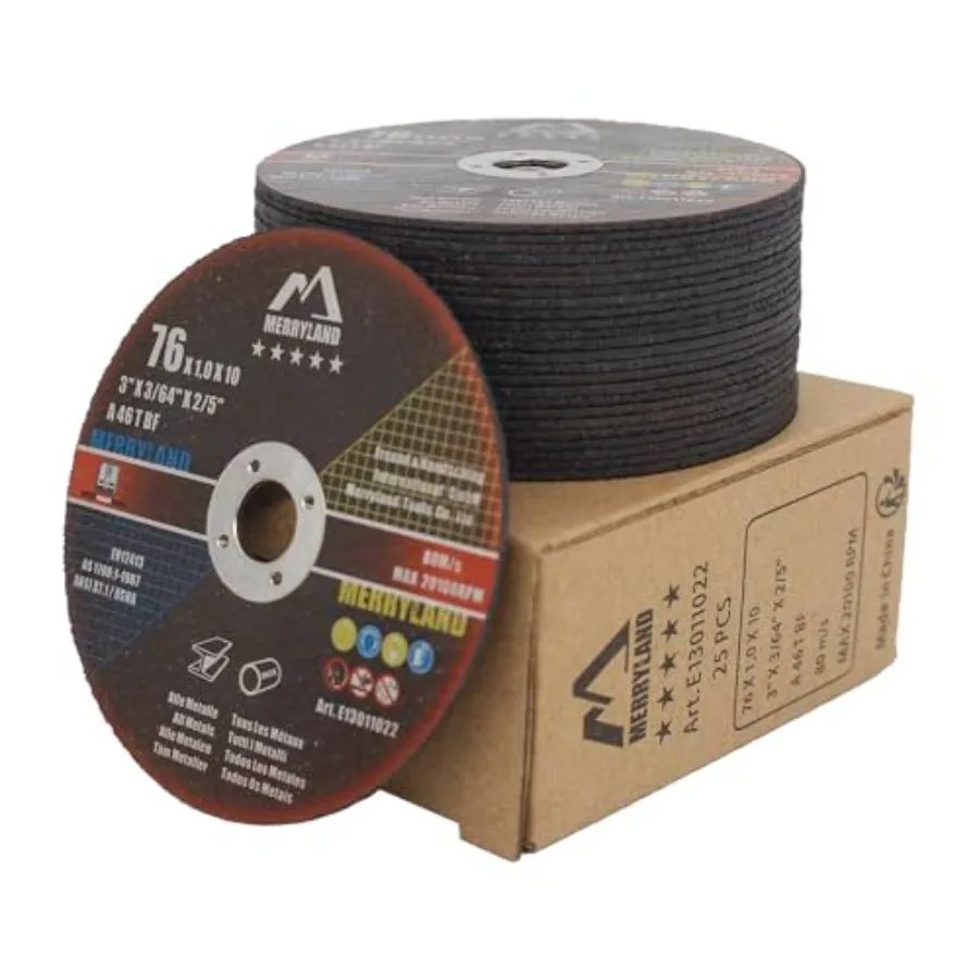 

Cut Off Wheel 3 inch for Angle Grinder, Metal Cutting Wheel 3 X.045 X 2/5 Ultra Thin 25 Pack, Iron Stainless Steel Cutting Disc