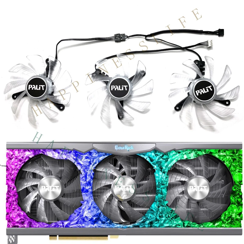 GR+   85MM Graphic Card Cooling Fan for PALIT RTX3090 3080ti 3080 3070ti 3070 GameRock