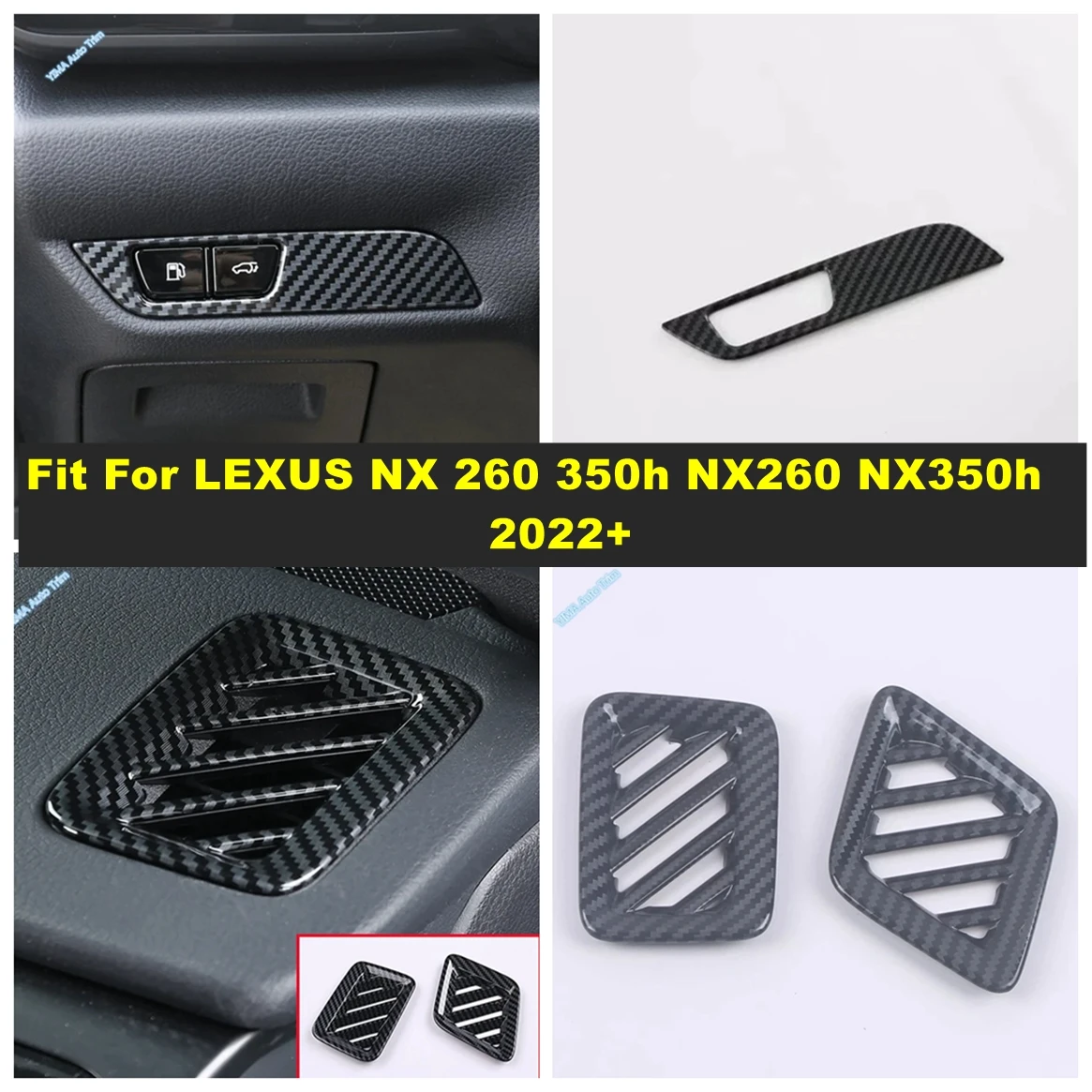 ABS Car Interior AC Air Outlet / Head Lights Switch Cover Trim Accessories For LEXUS NX 260 350h NX260 NX350hN8 2022 2023 2024