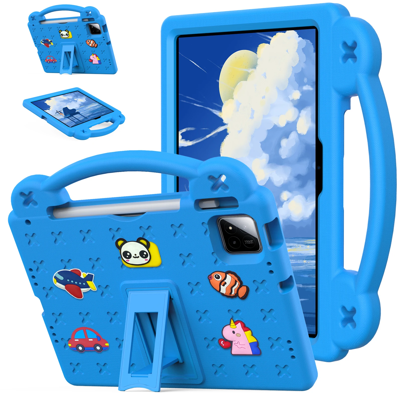 Kids EVA Stand DIY Case for Xiaomi Pad 9 11.2 2026 Pad 7 8 Pro 11.2" 2025 X1 Tablet Cover for Walmart ONN Pro 11-100146660 2024 5