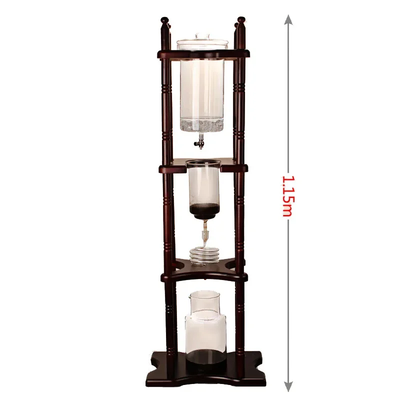 Nenya 25 Cups Solid Round Wooden Frame Ice Drip Coffee Maker With Coil