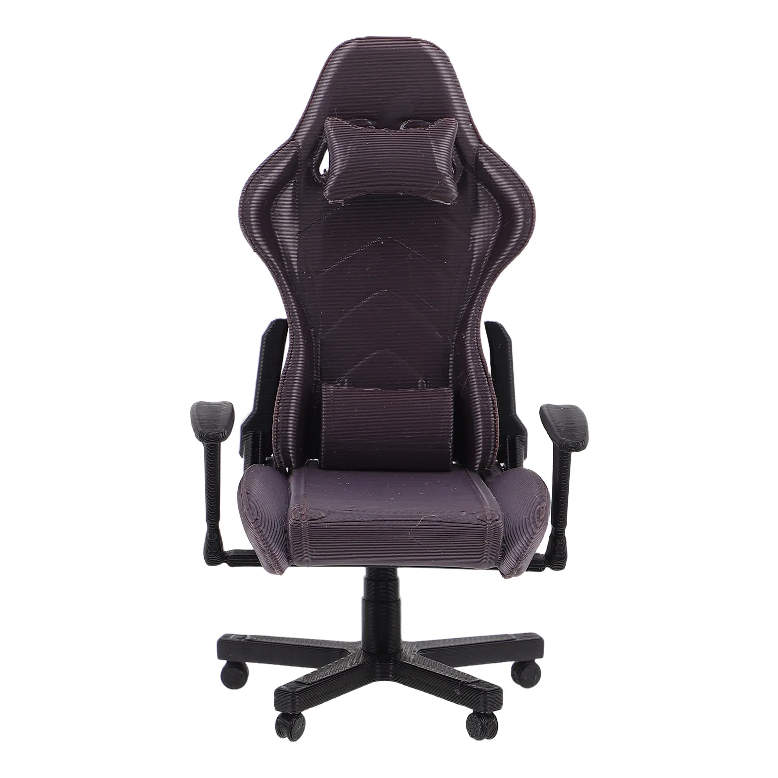 

112 Scale Miniature Gaming Desk Chair Realistic Computer Chair Dollhouse Accessories Collector Office Decor Mini House Furniture