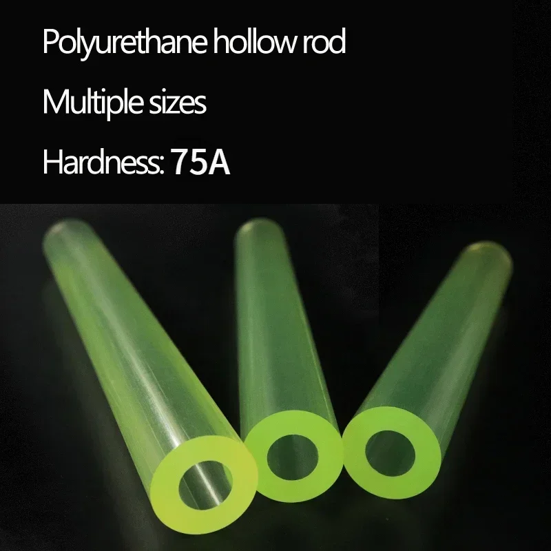 Polyurethane Hollow Rod Gaskets PU Plastic Pipe Bar Shock Absorber With Outer Diameter 16~70mm Inner Hole Aperture 6~40mm