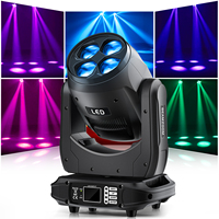 Stage Light 4-in-1 LED Beam Moving Head Light Effect Light RGBW Light for Event Show DJ Bar Pub Club Wedding Disco Party