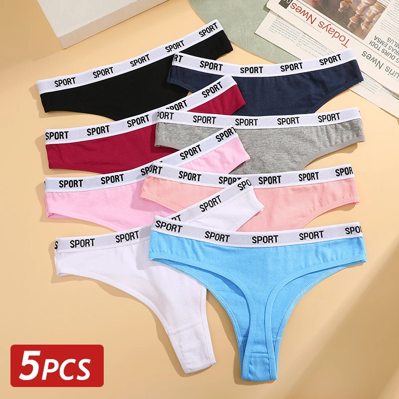 5 Teile/satz Nahtlose Baumwolle Höschen Sexy Low Taille Thongs Elastische Bequeme G-String Unterwäsche Damen Dessous Weiche Dessous