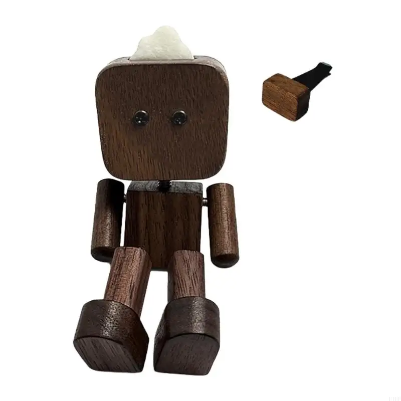 

2025 New Artistic Handmade Car Dancing Robot Figure With Flexible Joints Attachment Keep Decors Stable