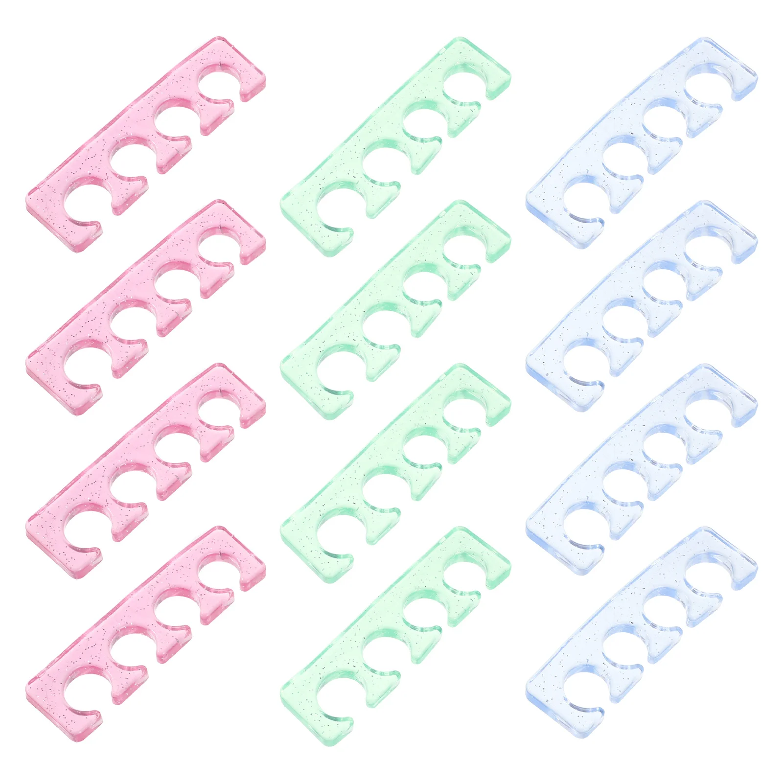 12 قطعة مانيكير فاصل أصابع القدم سيليكون مسمار فواصل إصبع الفواصل باديكير مسمار الفن تو فواصل أظافر فاصل #1