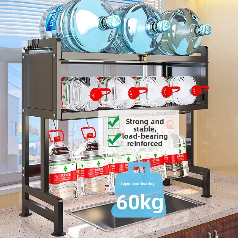 Free Shipping Kitchen Sink Shelf Dish Drain Rack Multifunctional Countertop Dishwasher Sink Sink Dish Storage Cupboard