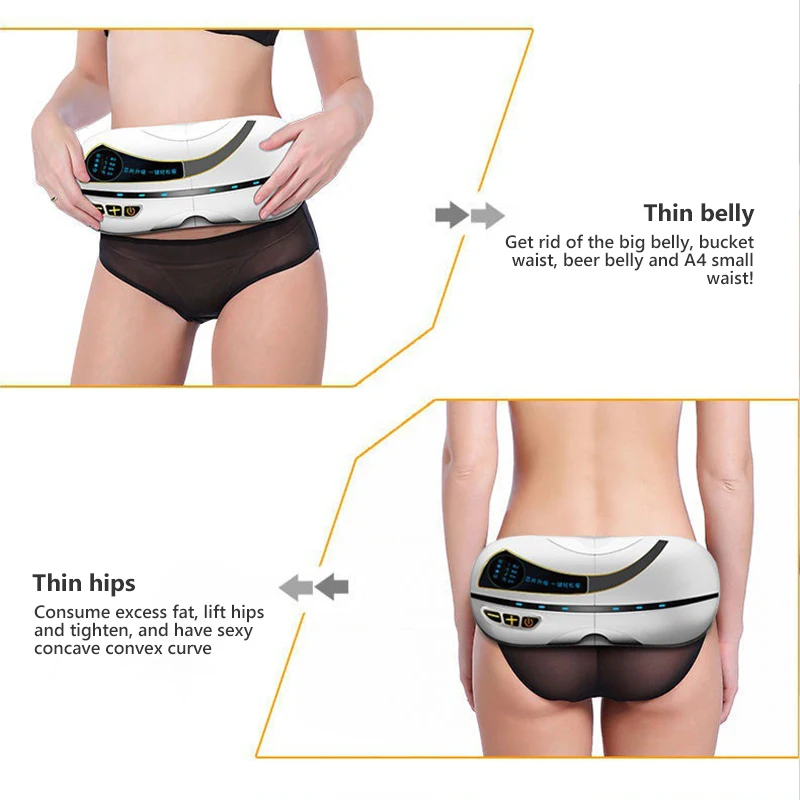 Slimming Machine Weight Loss Back Massager Abdominal Muscle Stimulator Slimming Fitness Exercise Equipment Belt Fat Burner