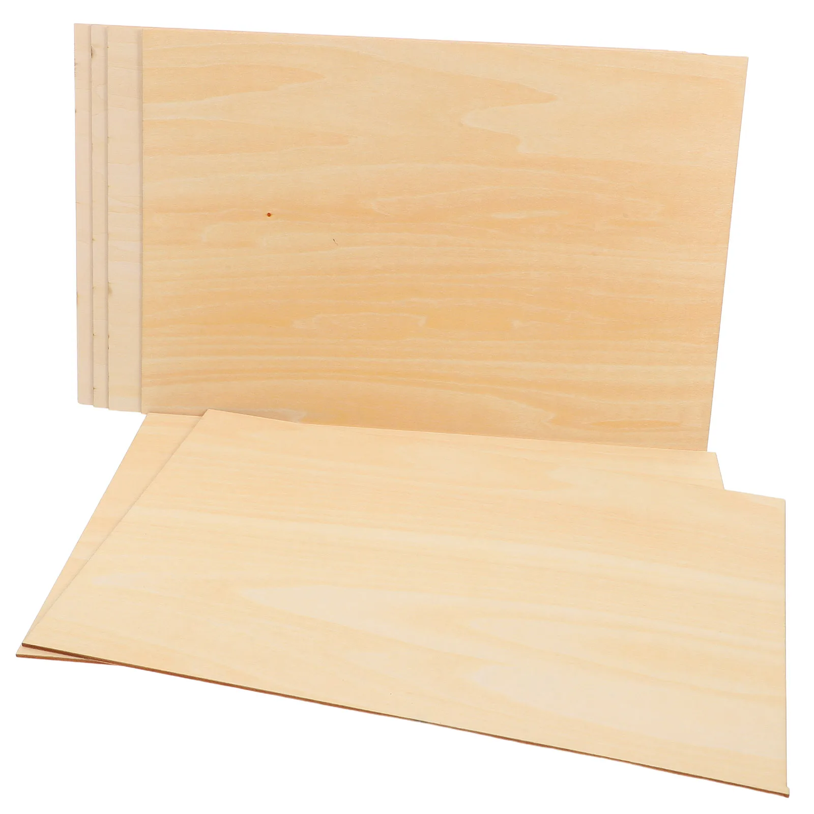 

6Pcs Wooden Boards for Crafts Unfinished Rectangular Wood Sheets DIY Painting Carving Cutting Craft Supplies for Schools Homes