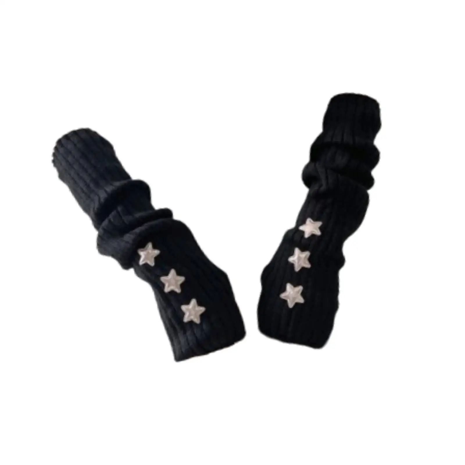 Knit Arm Warmers Long Fingerless Gloves Thumb Hole Sleeves Breathable Acrylic Women Girls Cold Weather for Typing Travel