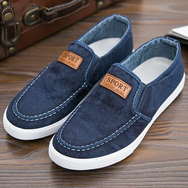 Versatile Men's Canvas Shoes 2024 Autumn Casual Breathable Non-slip Sports Shoes With Sole Pad New Arrival From China