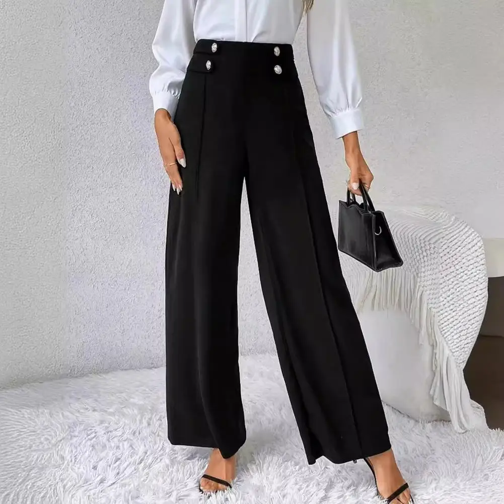 

Women's Pants High Waist Wide Straight Pants Spring And Autumn Casual Suit Pants Work Daily Wear