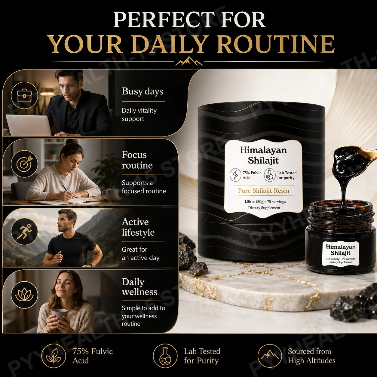 Himalayan Shilajit Resin High  - Shilajit Resin Pure ulasan dan harga
