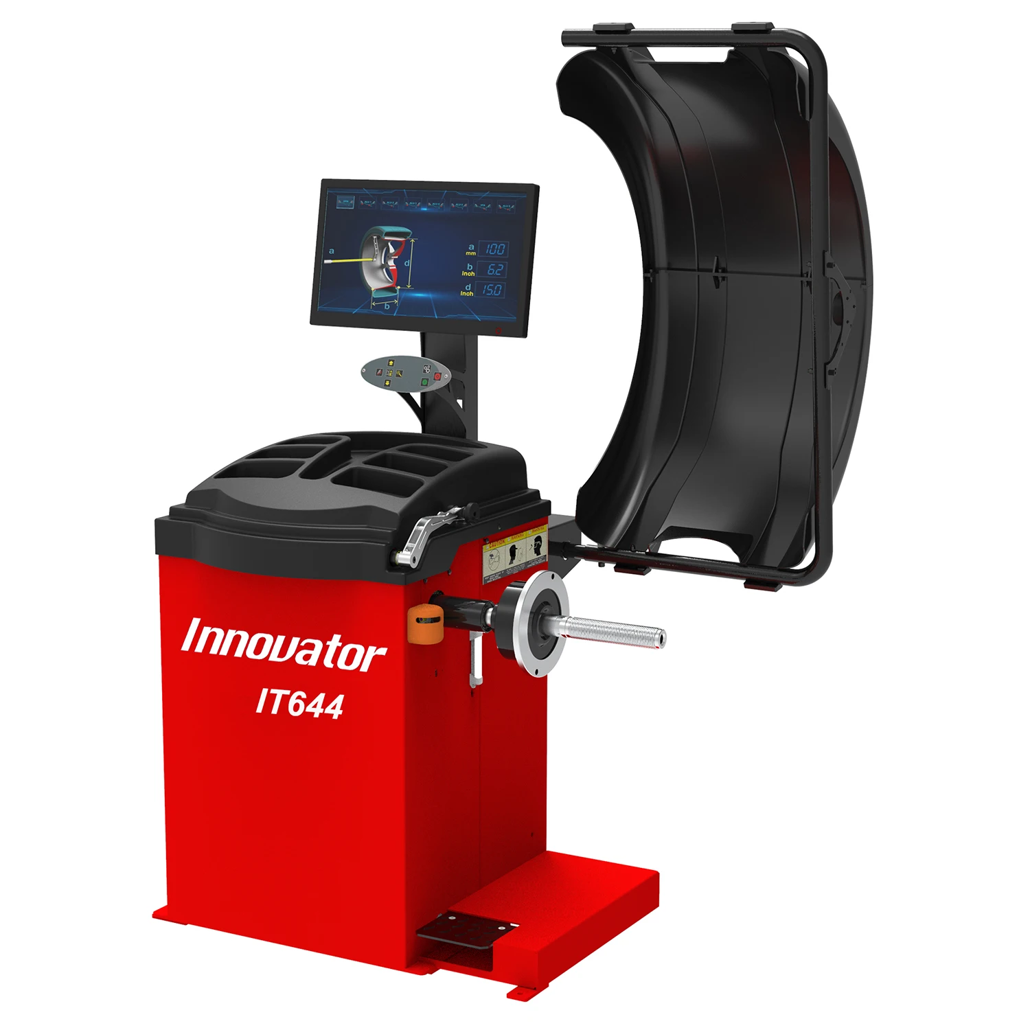 Car Wheel Balancing Machine LCD Display Digital Wheel Balancer Full Automatic Auto Wheel Balancer Up To 24 Inch Tire For Garage
