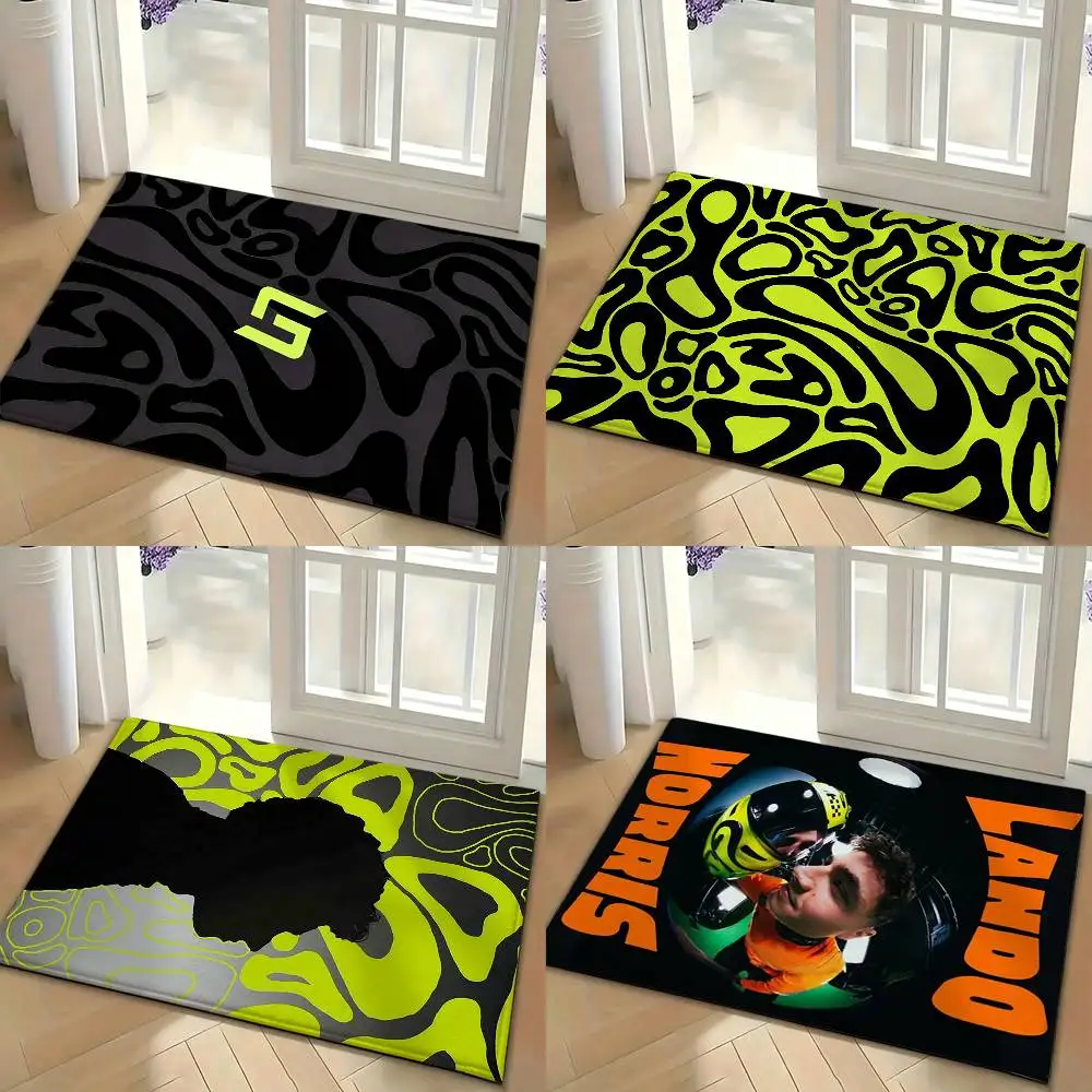Racing Driver L-Lando N-Norris Floor Mat Soft Non Slip for Entry Door Bathroom Indoor Home Decorative Carpet