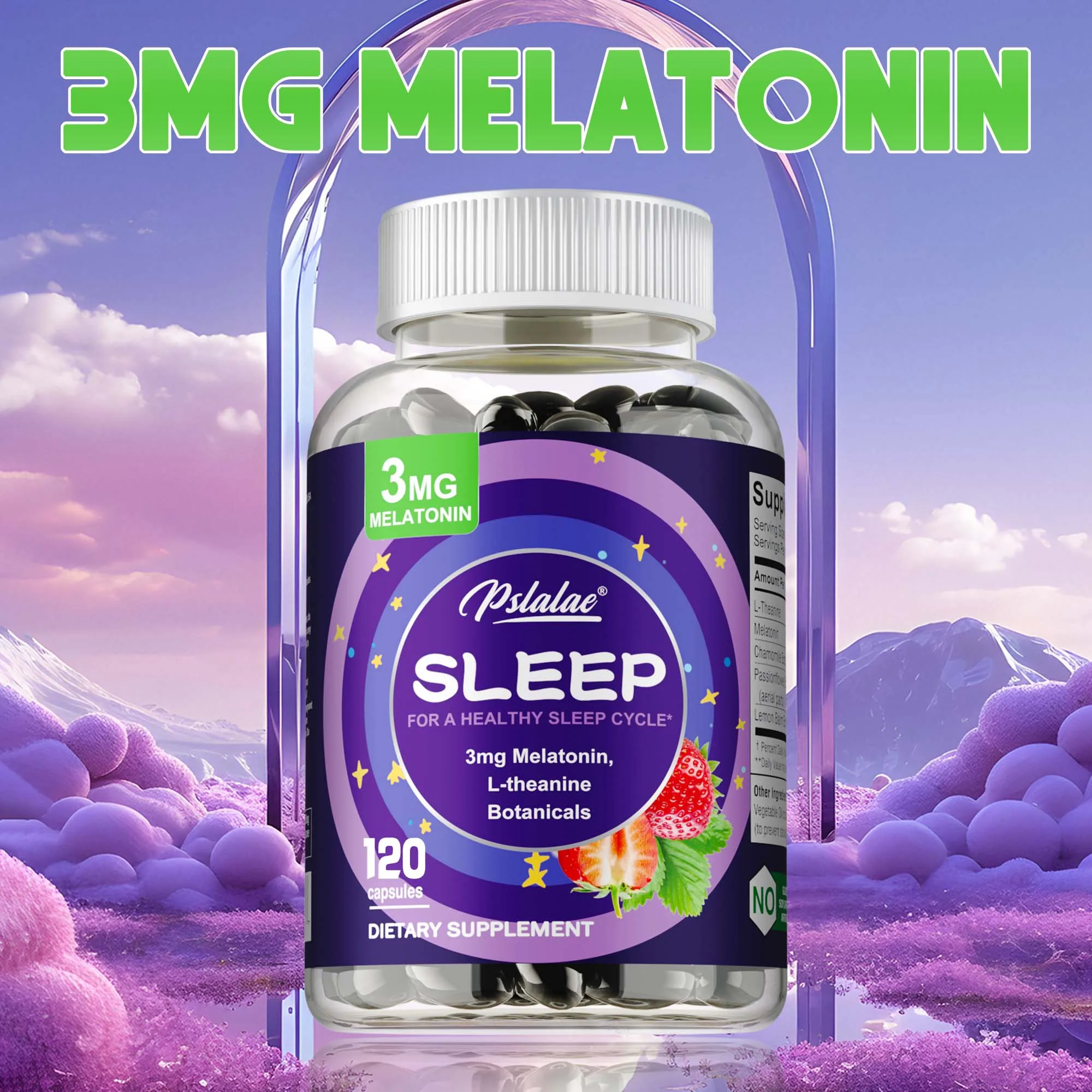 

Sleep Supplements - Relieve Stress and Insomnia, Help Improve Sleep Quality, Reduce Waking Time, Non-GMO