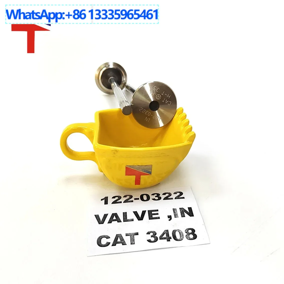 

2PCS intake valve 122-0322 is suitable for construction machinery 3408 engine parts