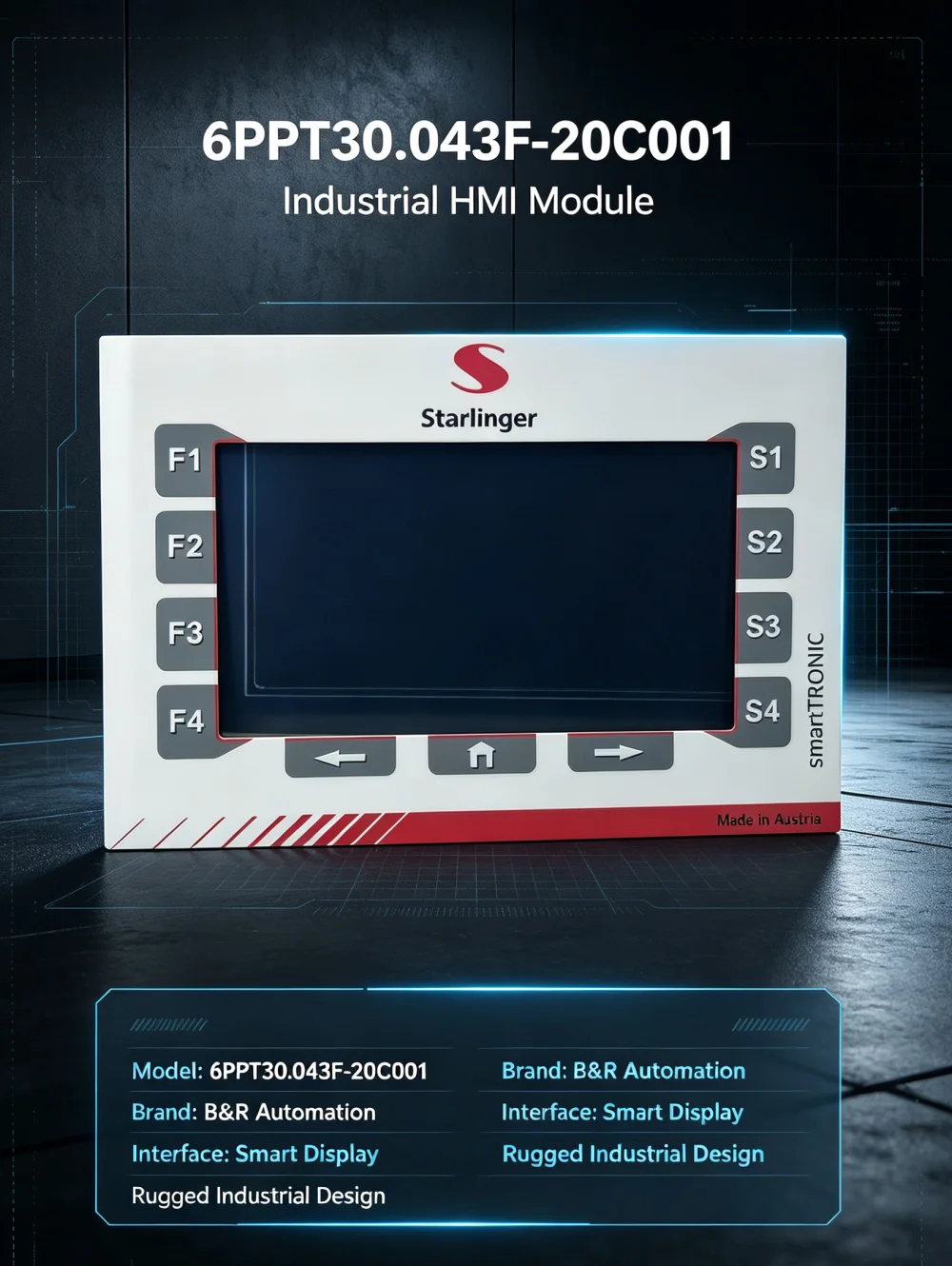 TOUCH SCREEN &  LCD DISPLAY FOR  6PPT30.043F-20C001