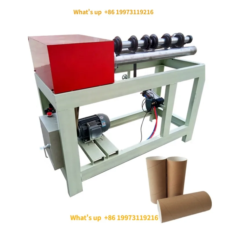 2026 Cheap Price Pneumatic Paper Tube Cutting Machine with Single/Multiple Blades Foot Control 1.5kW Power