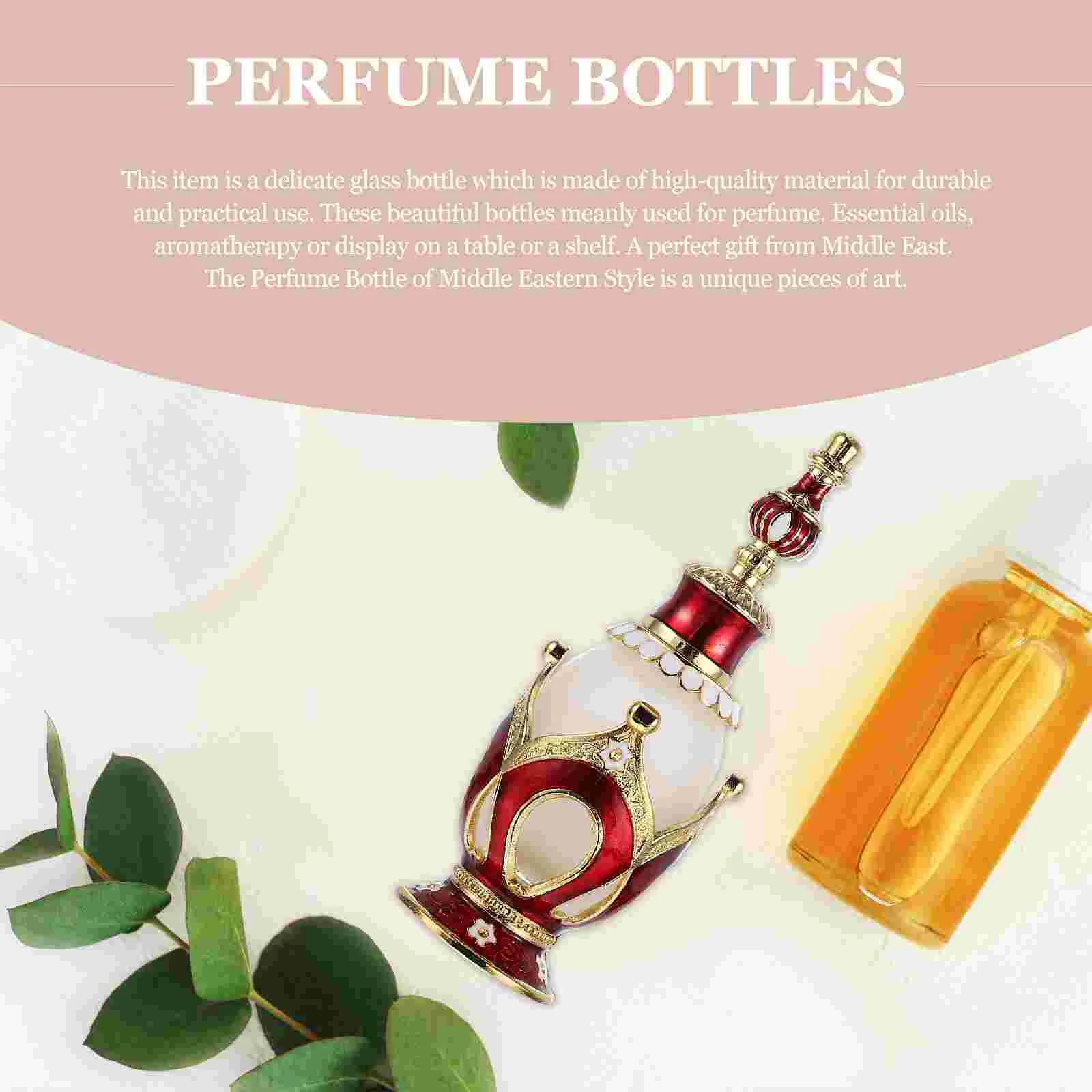 25 Ml Perfume Bottle Essence Middle Eastern Bottles Mini Vintage Retro Alloy Empty Miss Travel