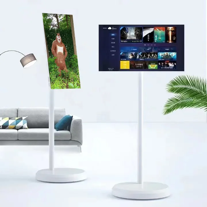 27-32 Inch 4K Resolution Android Smart TV Monitor Portable Touch Screen for Home Business & Gaming Standing TV for Indoor Use