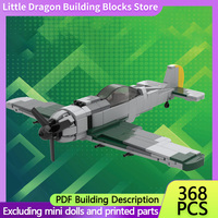 Fw 190 A-4 WW2 Military Fighter Jets Model MOC Building Bricks War Equipment Modular Gifts Holiday Assemble Children Toys Suit