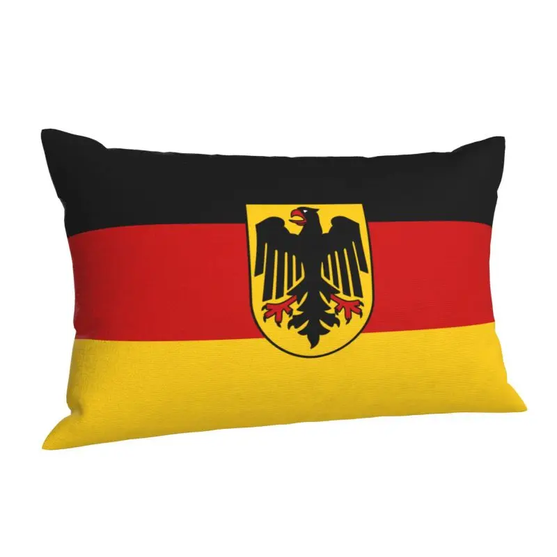 Custom Germany Flag Germans Patriotic Soft Modern Throw Pillow Case Rectangle