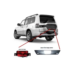 Cubierta plateada para lámpara de neumático de repuesto, Pajero V90 lámpara antiniebla trasera hacia abajo para 2007-2020 6430A133YB, Montero V80 8337A068 para Shogun, 1 unidad