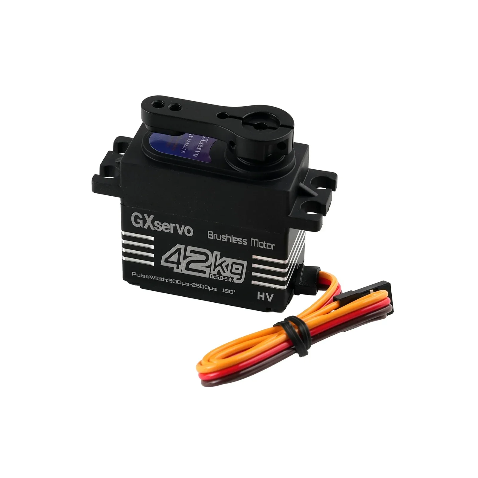 42kg.cm High Torque Digital Brushless Servo 6.0V-8.4V Metal Gear 180/270 Degree Controllable for 1/8 1/10 RC Crawler Robot DIY