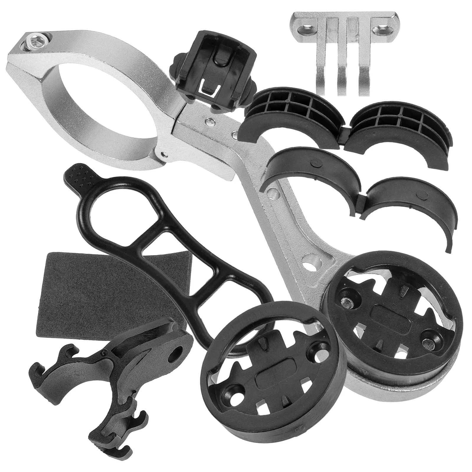 

Bike Computer Mount Aluminum Alloy Stopwatch Rack Flashlight Bracket Holder Compatible Various Models Easy Install Disassemble