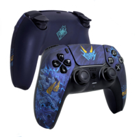 BO5 Monster Hunter Gold High quality Replacement Front Shell cover Touchpad Compatible with PS5 Controller and Xbox Series X/S