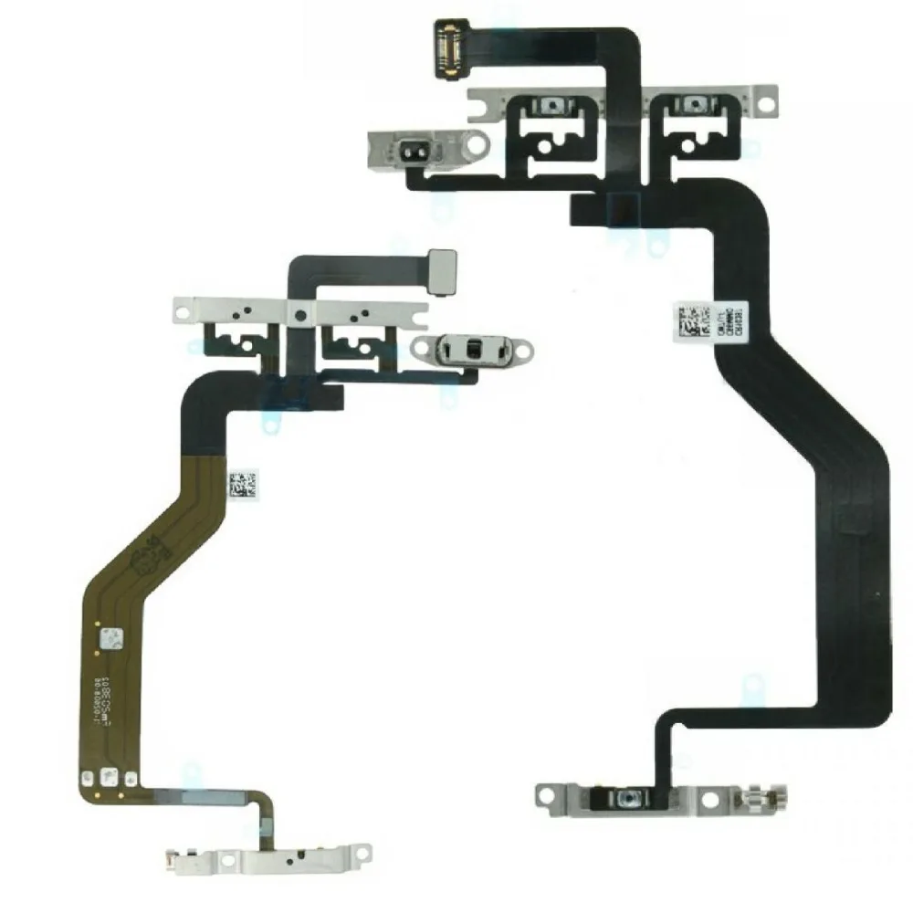Power Volume Flex Cable Mute Switch Metal Brackets Replacement For iPhone 12 Mini