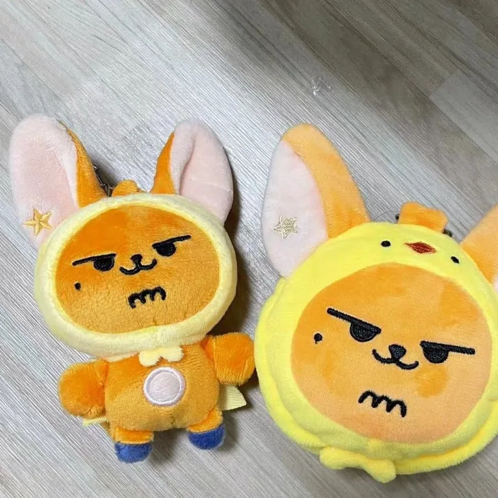 PPULBATU Purse Keychain Cartoon Plush Doll Keychains SOOBIN YEONJUN Kawaii Headphone Bag Pendant Accessories Keyring Fans Gift