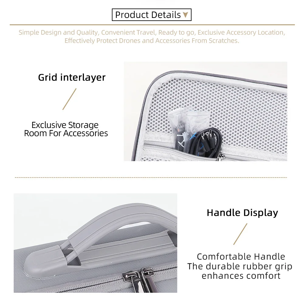 

For DJI Avata 360 Protective Case Travel Carrying Bag Storage Box with Handle Shoulder Strap for Drone Battery Accessories