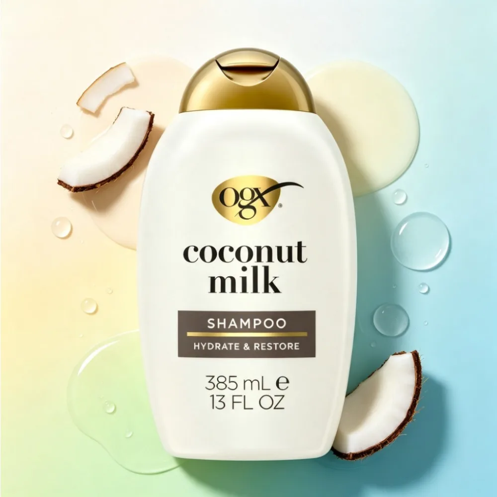 Nourishing Coconut Milk Moisturizing Shampoo for Dry Damaged Hair Repair Sulfate Free Silicone Deep Conditioner 400ml