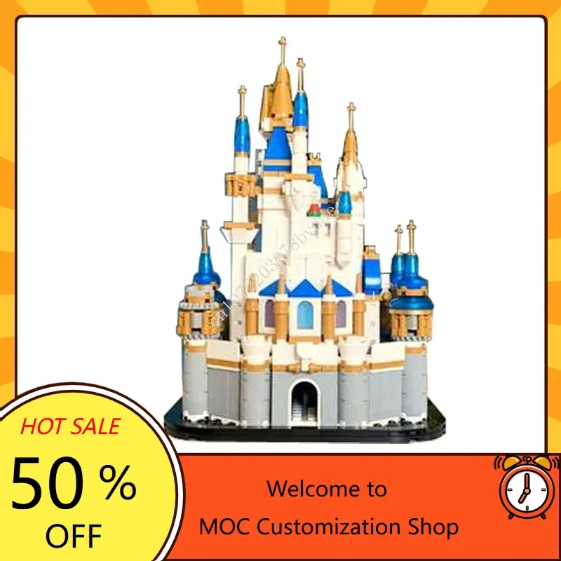 402PCS MOC Famous Castle Mini Crystal Castle Puzzles Creative Assembly Holiday Toys Birthday Christmas Gifts for Kids Ages