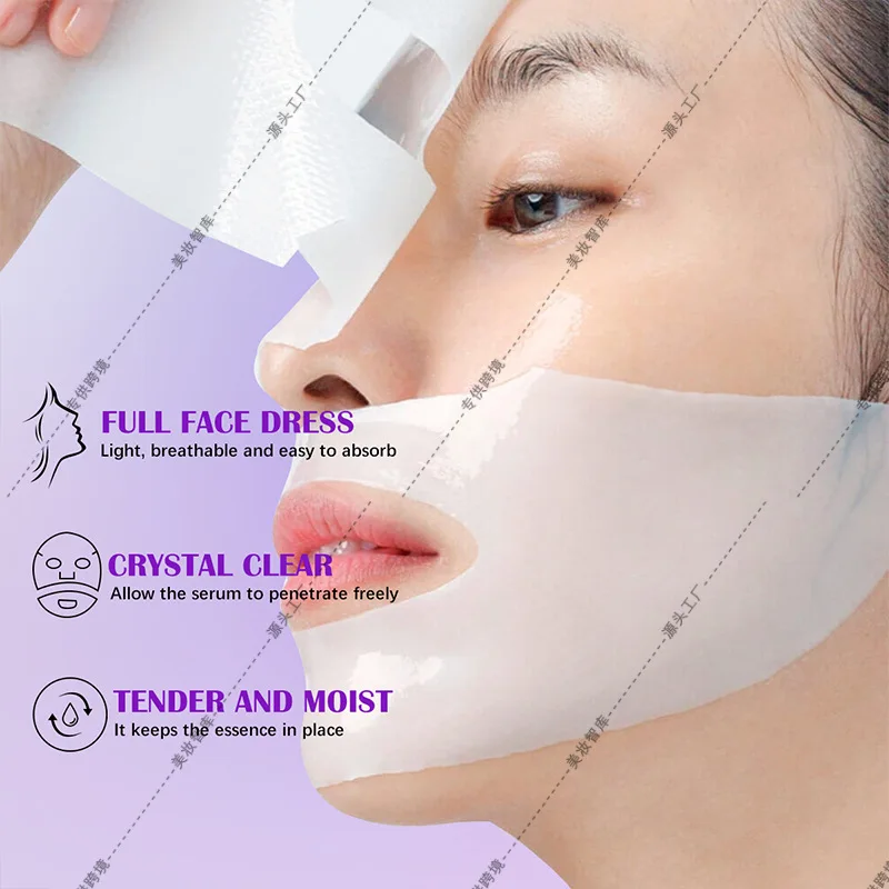 Upper and Lower Collagen Separated Facial Mask Split Whitening Facial Mask Popular Korean Patch Sleep Facial Mask
