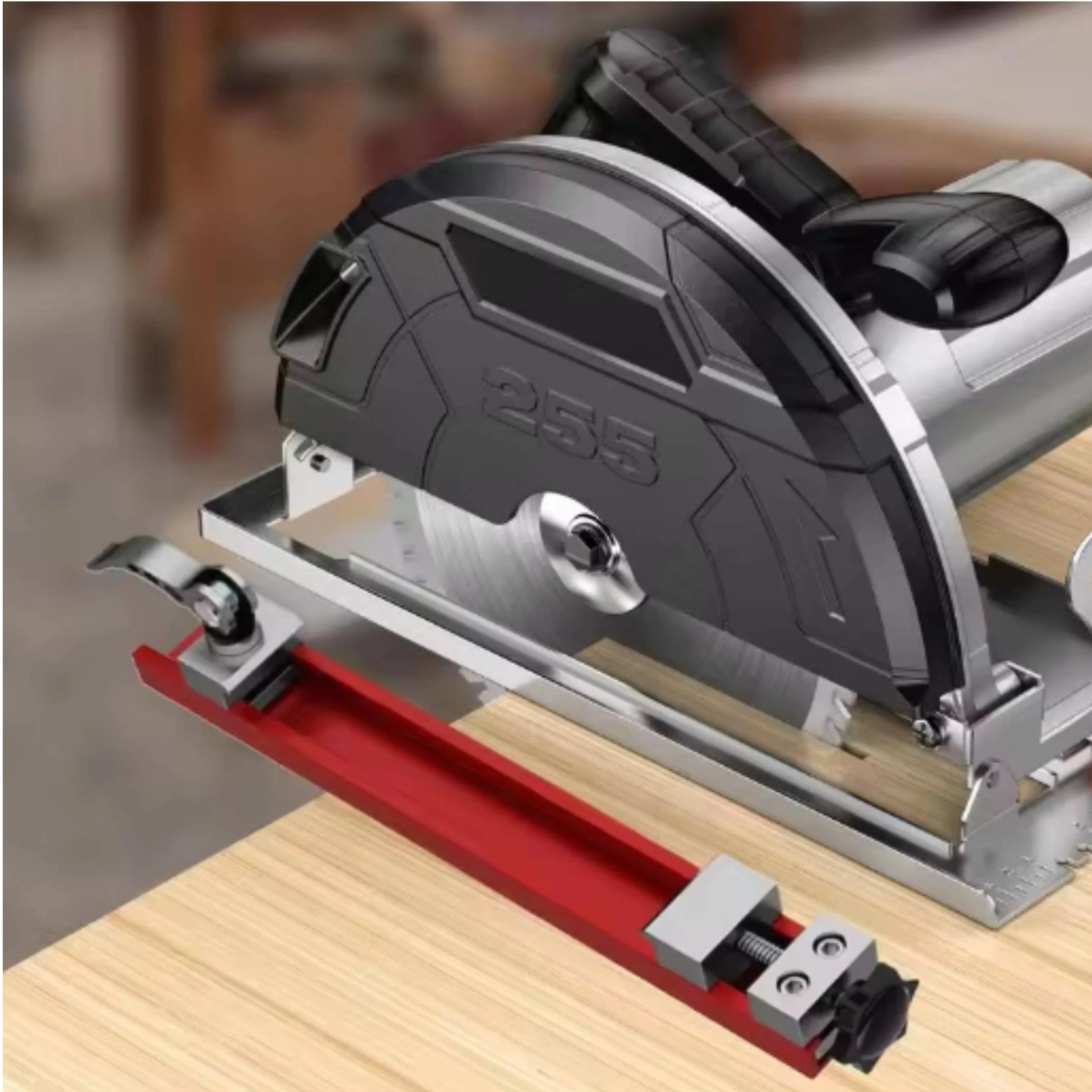 Saw Guide Base Plate Straight-Cut Circular Saw Guide Plate Hardware Adjustable Precision for Woodworkers, Workshop, Jobsite