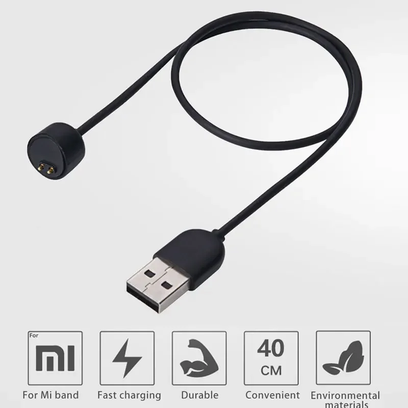 USB charging cable Adapter Charger For Xiaomi Mi Band 8 7 6 5 4 3 Smart watch charging cable fast charging Cable