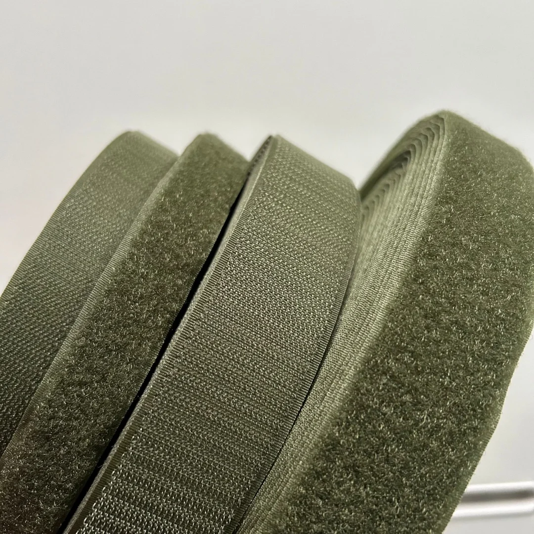 2.5 3.8 5cm Black Green Coyote Brown Neon Green Orange Camouflage Webbing Loop Hook Fastener Tape Non-elastic Strap 5 Meters