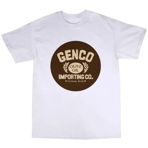 Genco-Camiseta con estampado de aceite de oliva, camisa 100% de algodón, Don corleon Vita, Mafia