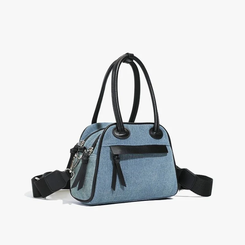 حقيبة كروس نسائية كاجوال بتصميم بدون استخدام اليدين مصنوعة من الجلد الصناعي الناعم لراحة يومية خفيفة الوزن