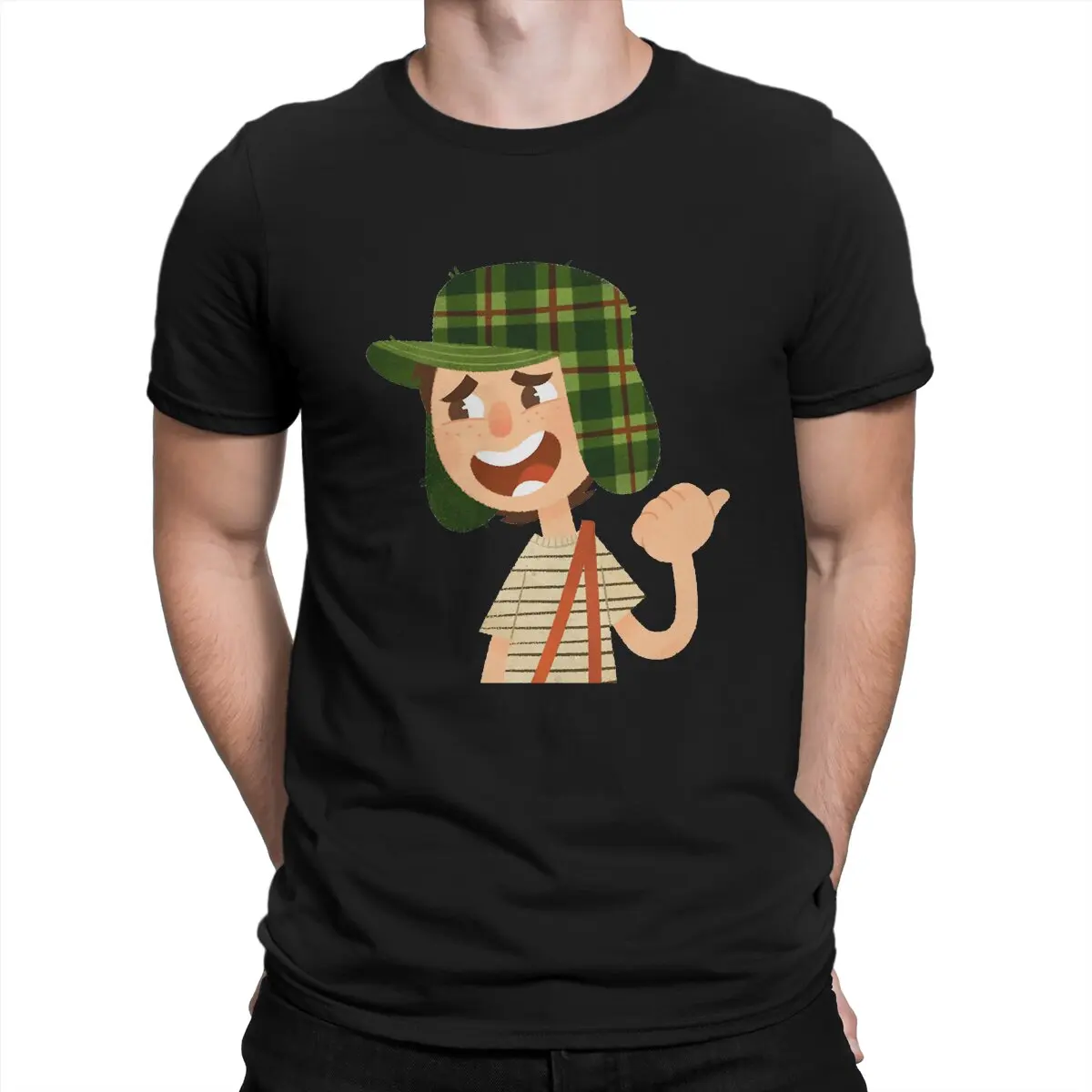 El Chavo animado Man TShirt Main Character Individuality T Shirt Graphic Streetwear New Trend