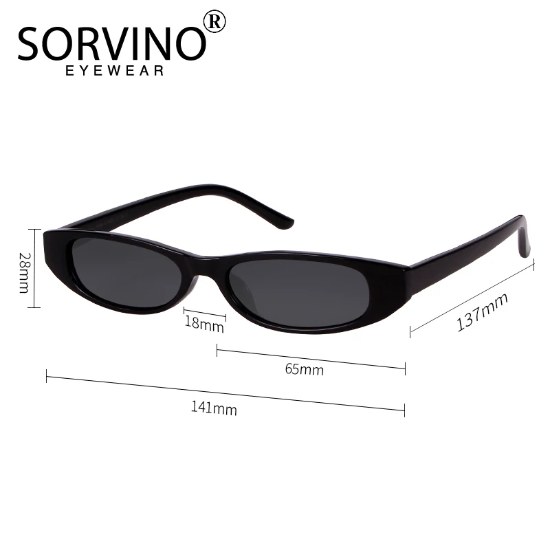 SORVINO Small Narrow Cat Eye Sunglasses 2023 Women Men Designer Festival Goggle Retro Tiny Candy Cateye Sun Glasses Shades SN224
