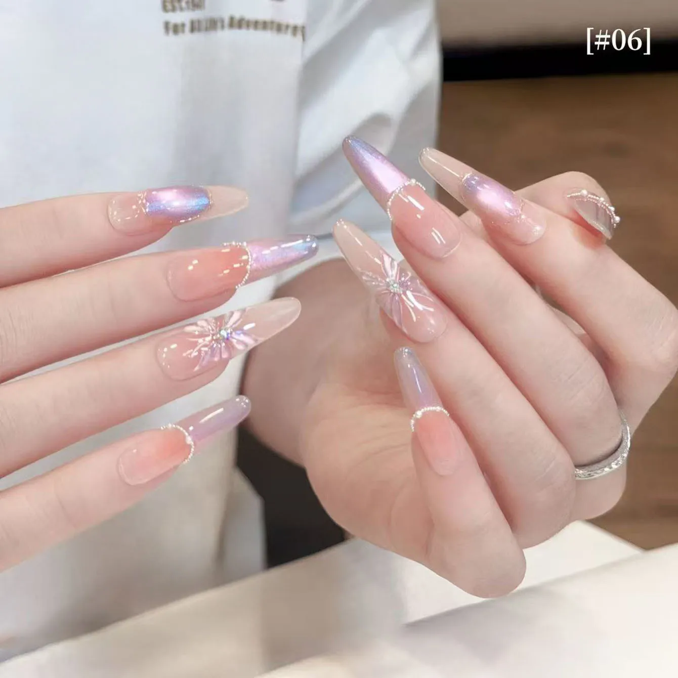 10ML 1개입 고백의 일곱색 유리 구슬 캣아이 자석 네일 글루 가을 네일 골드 네일 인기 미백 오로라 캣아이