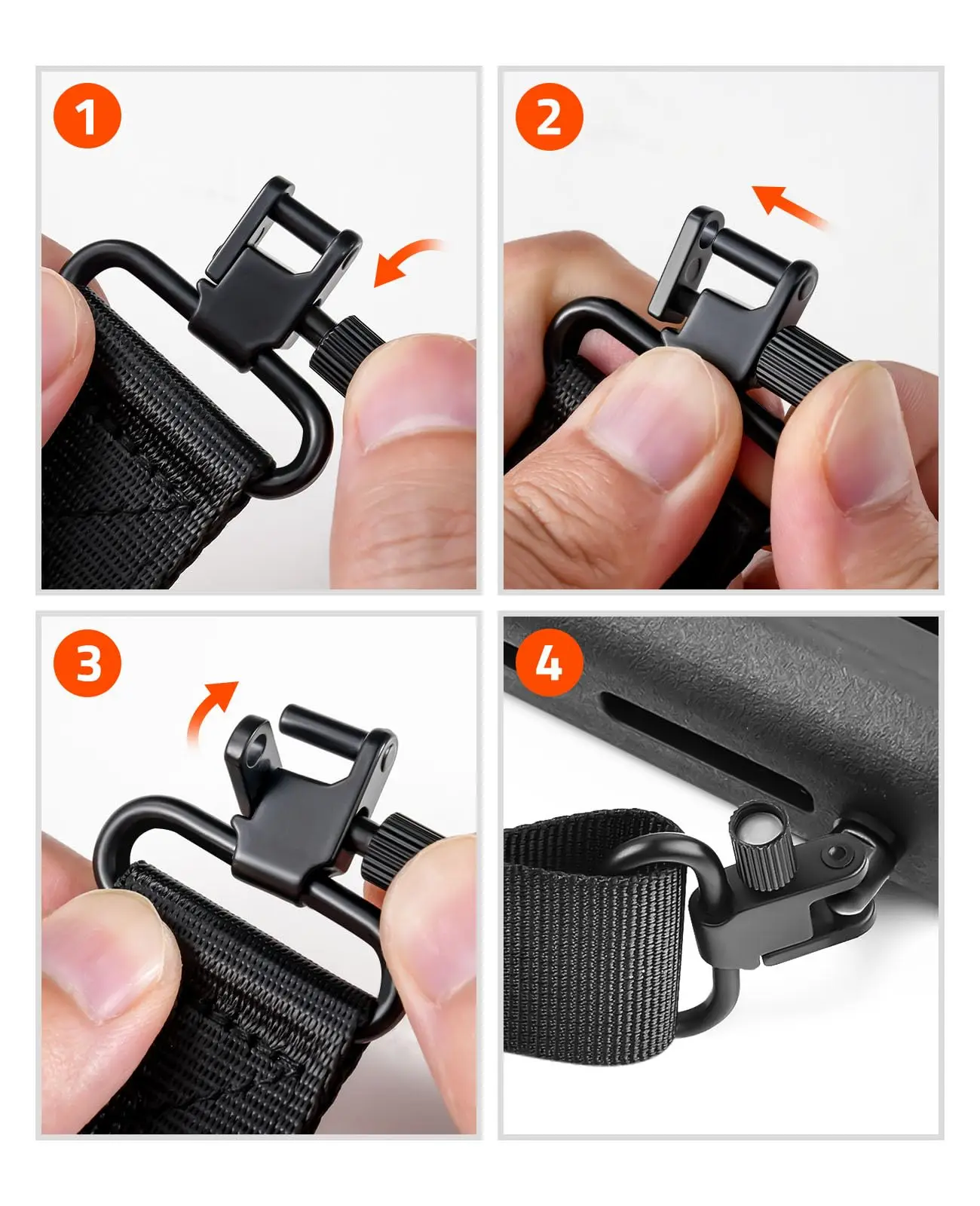 Midten Zwei-Punkt-Riemen gewehrs ch linge mit Ersatz tasche und abnehmbaren Schwenkern befestigen direkt robuste Bipods v11 mlok