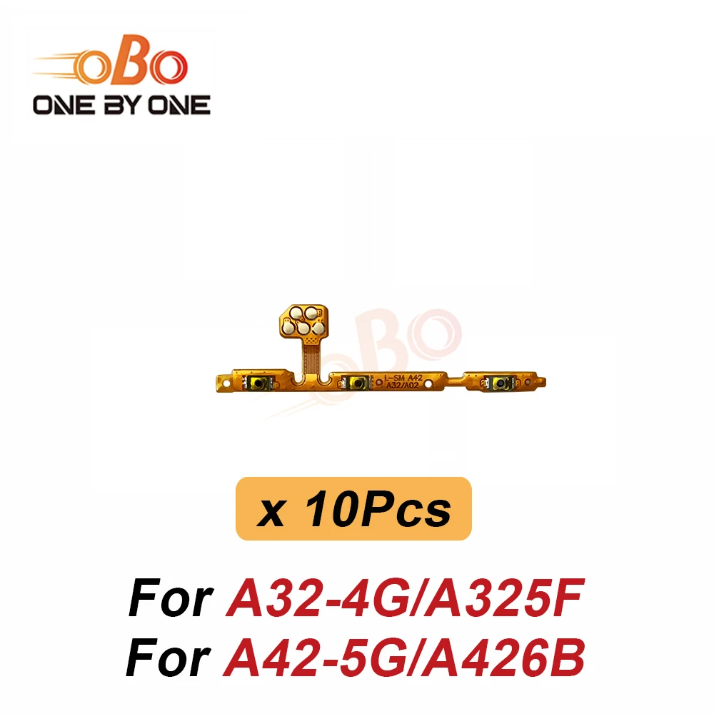10Pcs Power Switch On Off Volume Side Button Key Flex Cable For Samsung A02 A12 A22 A32 A42 A52 A03 A13 A23 A33 A53 A73 Repair